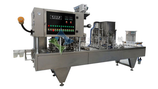 果醬灌裝封口機-鮮奶布丁灌裝封口機