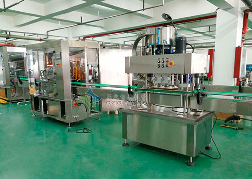 十二頭全自動(dòng)膏液灌裝生產(chǎn)線-膏液體灌裝旋蓋生產(chǎn)線
