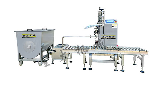 桶裝芝麻醬灌裝生產線-自動化桶裝芝麻醬灌裝機