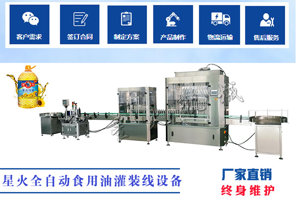 星火全自動食用油灌裝線設備